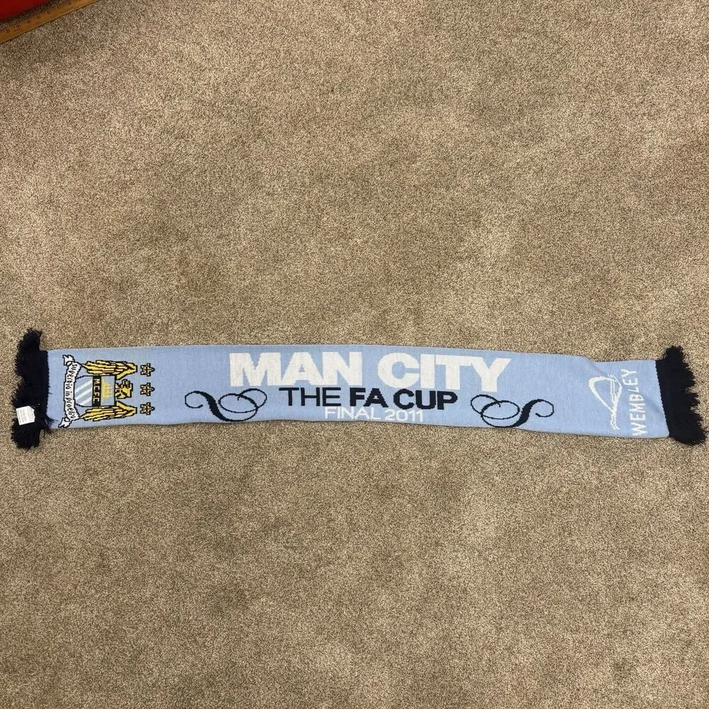 Manchester City FA Cup Final 2011 Wembley Official Supporter Scarf MCFC